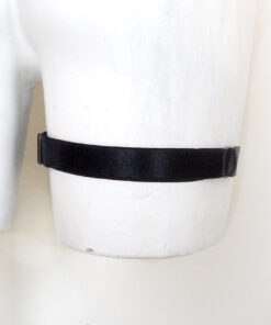 bow leather garter band, gothic lolita stocking suspender, love lorn lingerie