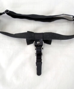 bow leather garter band, gothic lolita stocking suspender, love lorn lingerie