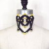 art deco leather collar, love lorn lingerie