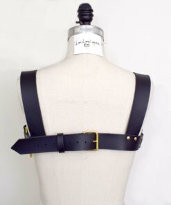 chain leather harness, love lorn lingerie, bondage fetish fashion