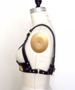 Leather Harness Shelf Bra