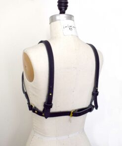 Leather Harness Shelf Bra