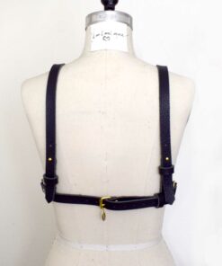 Leather Harness Shelf Bra