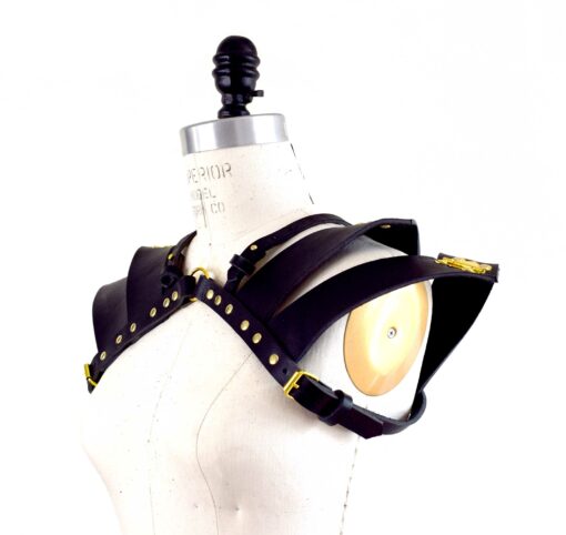 leather shoulder pauldron harness