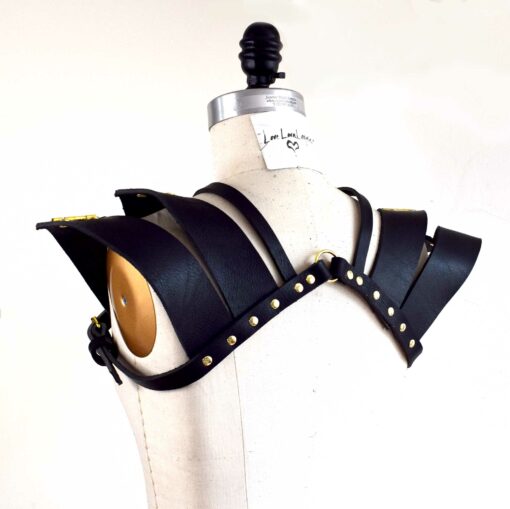 leather shoulder pauldron harness