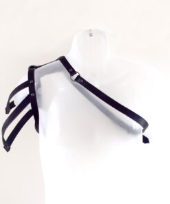 Asymmetrical Leather Shoulder Harness