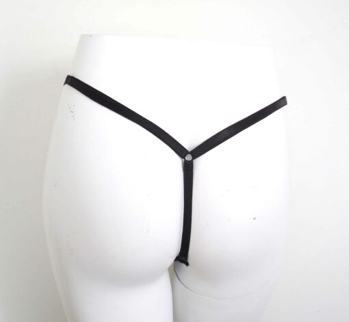 ouvert lace thong, crotchless g-string underwear, sexy bondage lingerie, love lorn lingerie