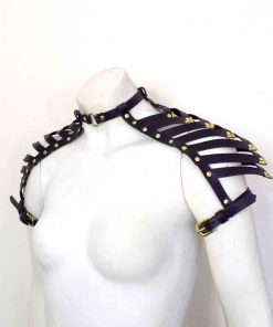 Black Leather Shoulder Harness