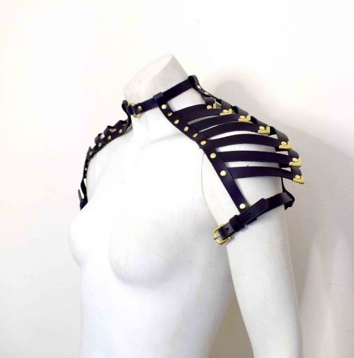 Black Leather Shoulder Harness