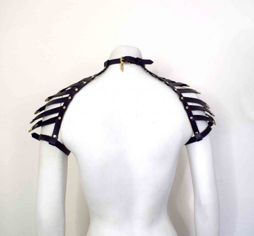 Black Leather Shoulder Harness