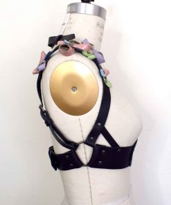 Pastel Under Bust Leather Bra