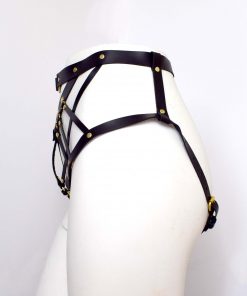 Strappy Leather Harness Brief