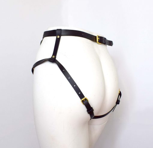 Strappy Leather Harness Brief