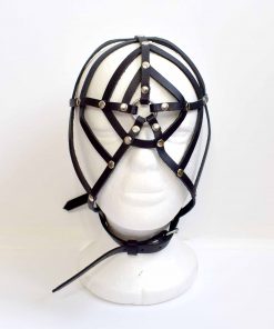 Web Leather Face Mask