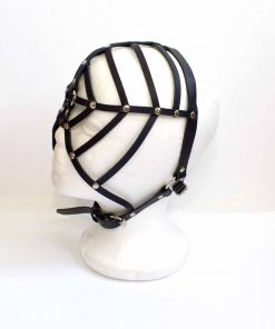 Web Leather Face Mask