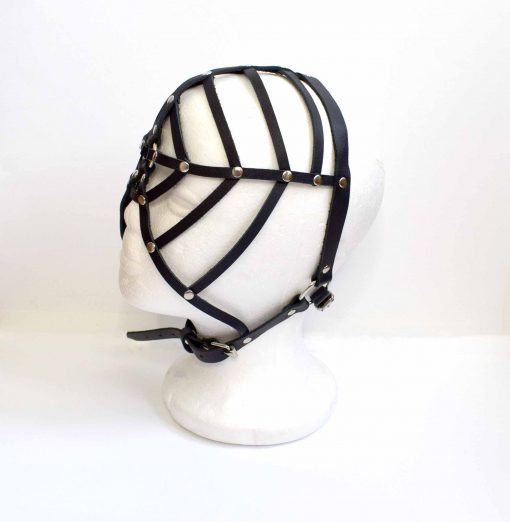 Web Leather Face Mask