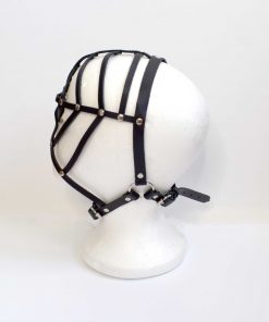 Web Leather Face Mask