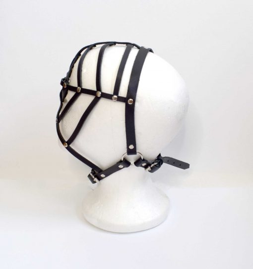 Web Leather Face Mask