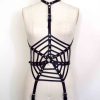 Web Leather Harness Playsuit