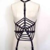 Web Leather Harness Playsuit