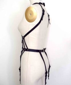 Web Leather Harness Playsuit