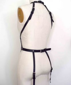 Web Leather Harness Playsuit