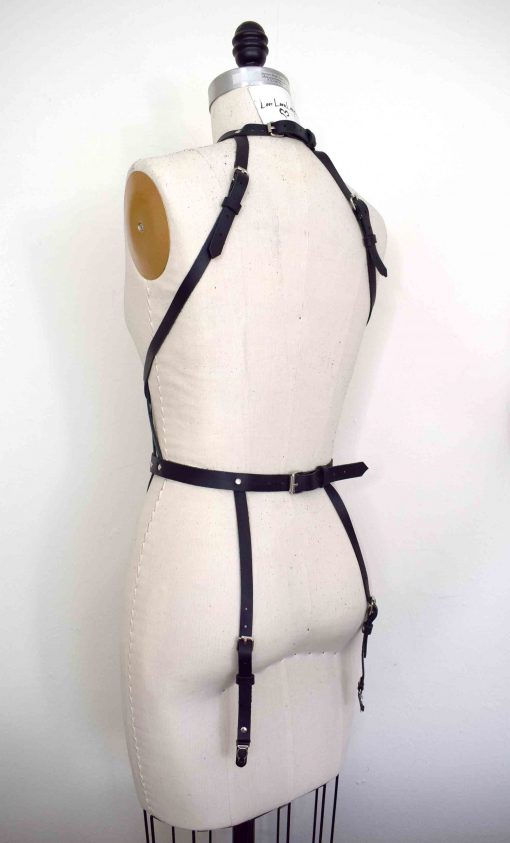 Web Leather Harness Playsuit