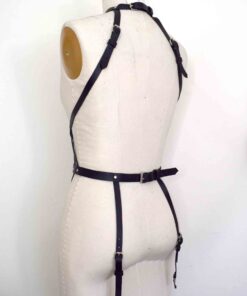 Web Leather Harness Playsuit