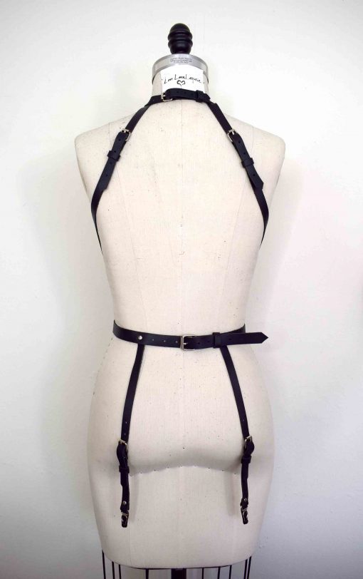 Web Leather Harness Playsuit