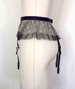 Tulle garter belt