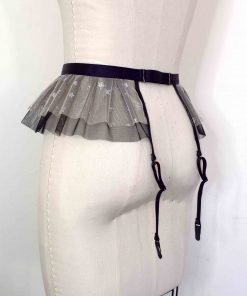 Tulle garter belt