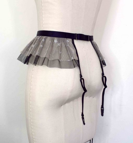 Tulle garter belt