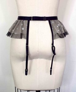 Tulle garter belt