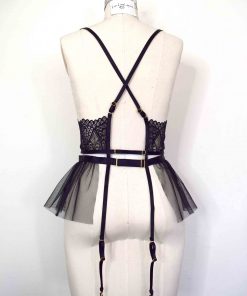 Tulle Garter Belt Harness