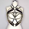 spiked leather torso harness