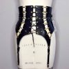 high waist leather girdle