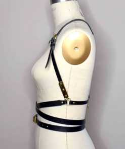 wrapped leather harness