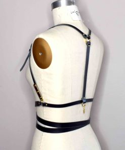 wrapped leather harness