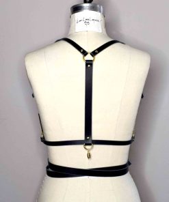 wrapped leather harness