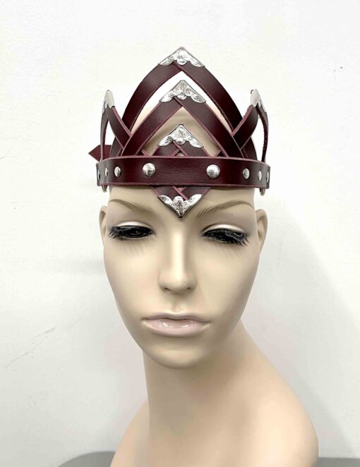 Juliet Black Leather Crown - Image 3