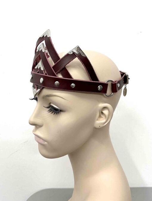 Juliet Black Leather Crown - Image 5