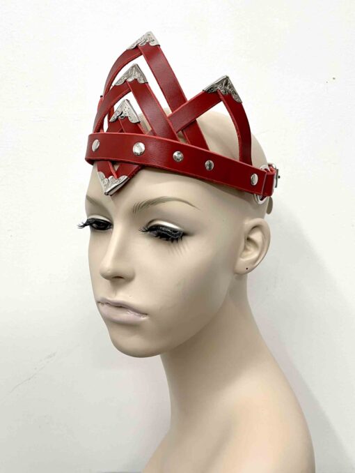 Juliet Black Leather Crown - Image 6