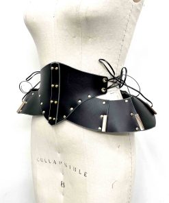 Morgana Leather Pannier Waist Cincher Belt