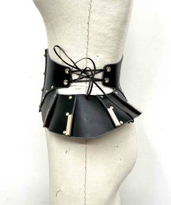 Morgana Leather Pannier Waist Cincher Belt