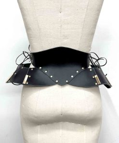 Morgana Leather Pannier Waist Cincher Belt