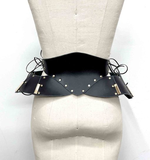 Morgana Leather Pannier Waist Cincher Belt