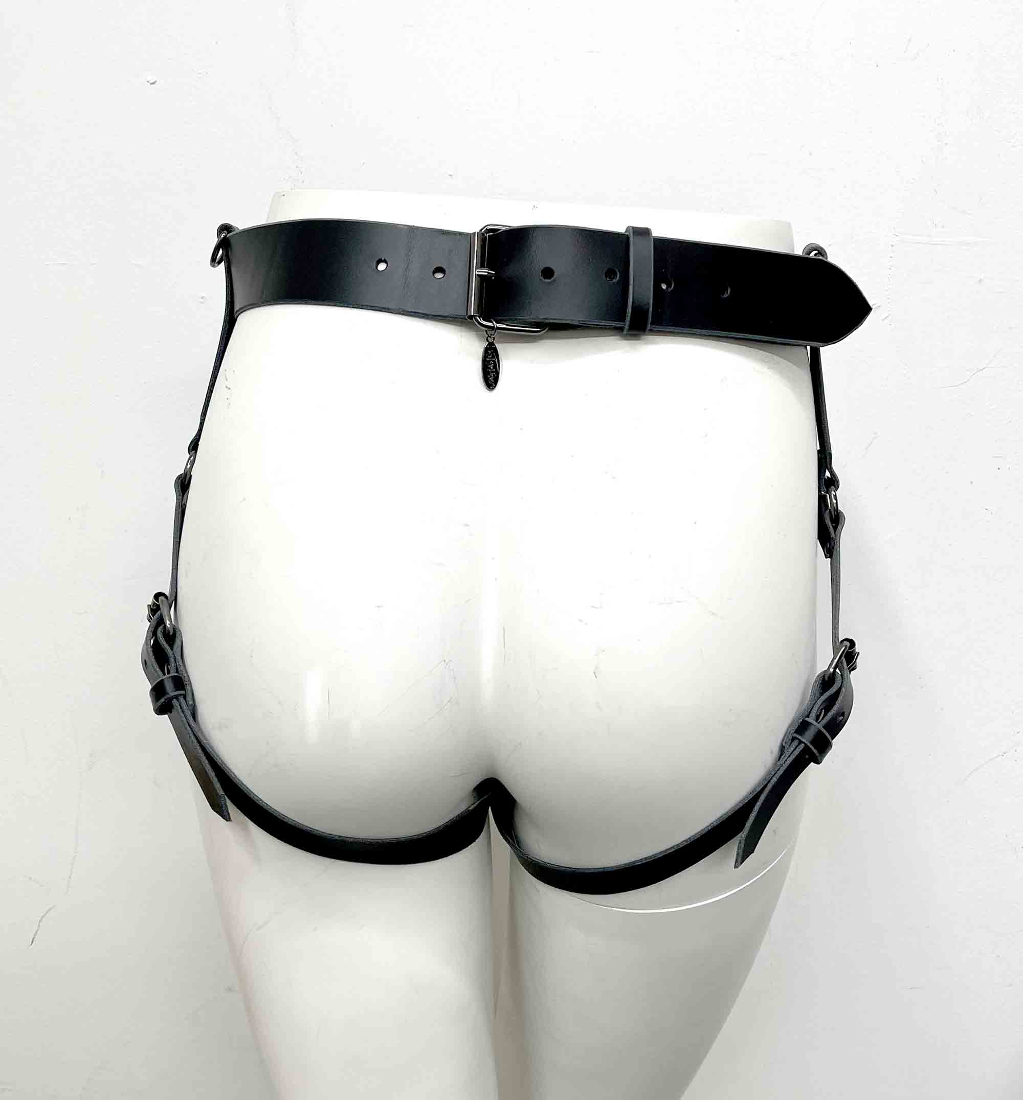 Leather Strapon Harness, Strap on Harness, Pegging Harness, Strapon Belt,  Garter Belt 