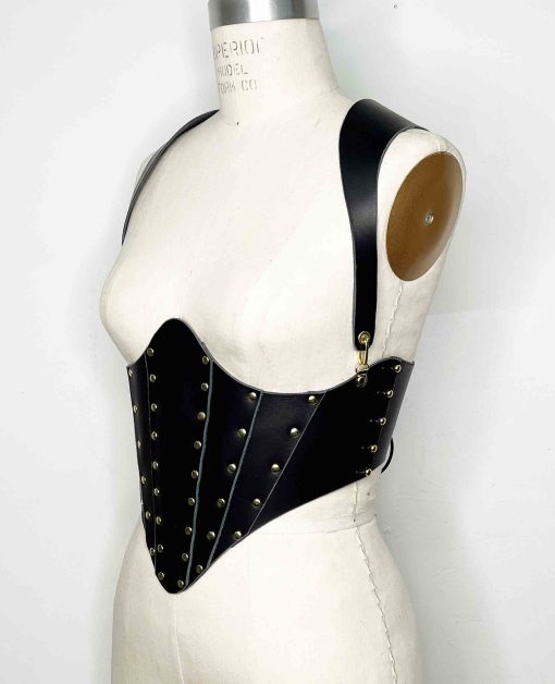 Renaissance leather corset