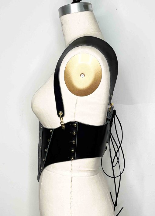 Renaissance leather corset