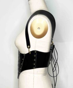 Renaissance leather corset